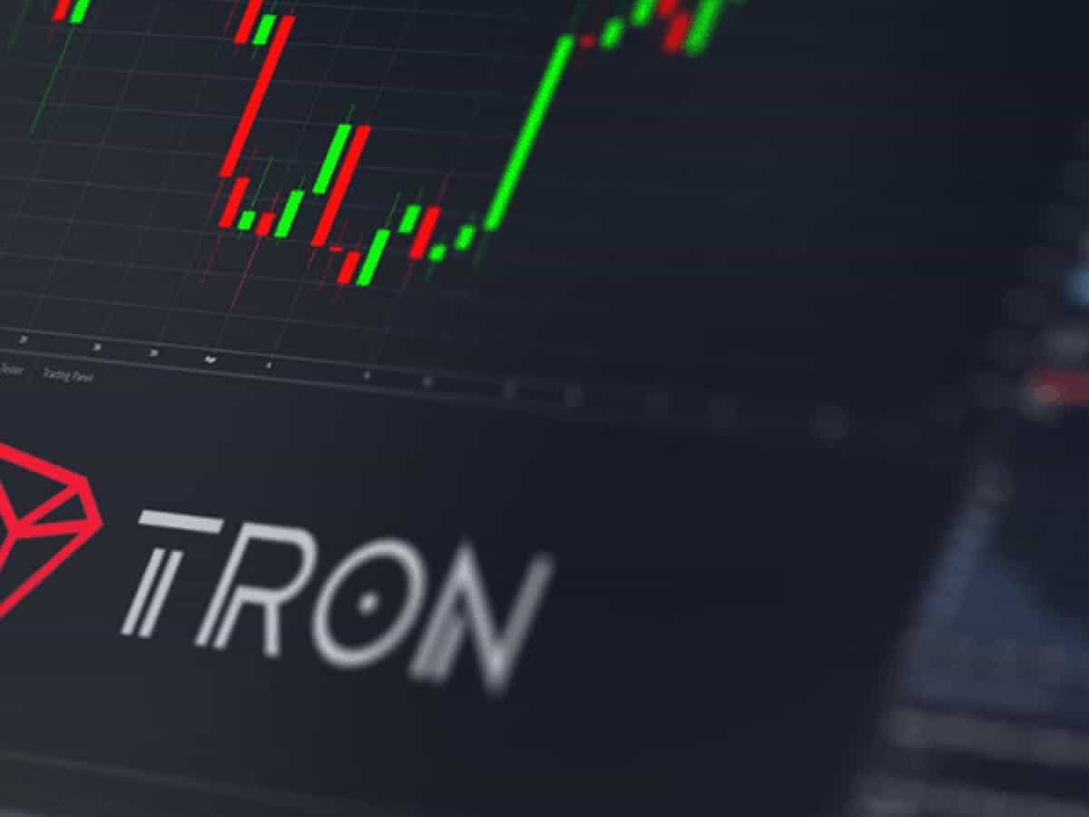 TRON price chart dark mode