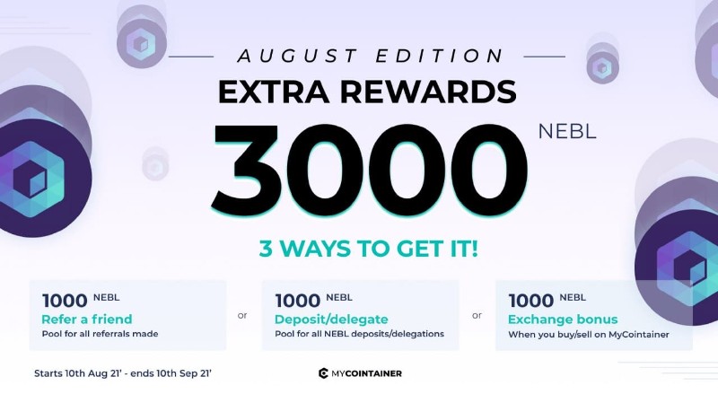 MyCointainer 3000 NEBL Bonus Rewards