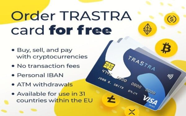 TRASTRA Visa Crypto Debit Card Giveaway