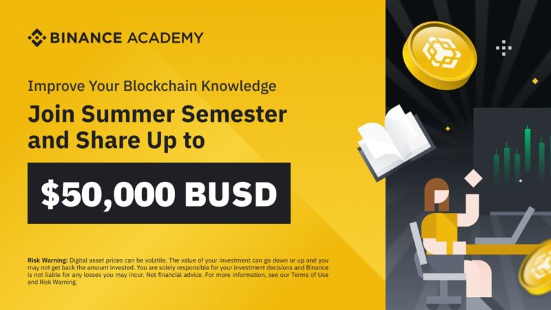 Binance academy summer semester $50,000 BUSD