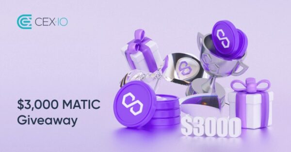 CEX.IO $3,000 MATIC Giveaway