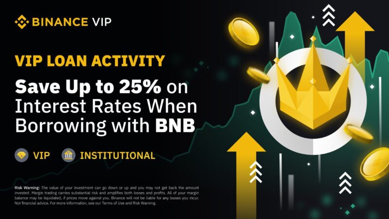 Binance VIP Loan Activity Save Up to 25% on Interest