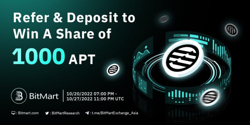 BitMart Refer and Deposit to share 1000 $APTOS