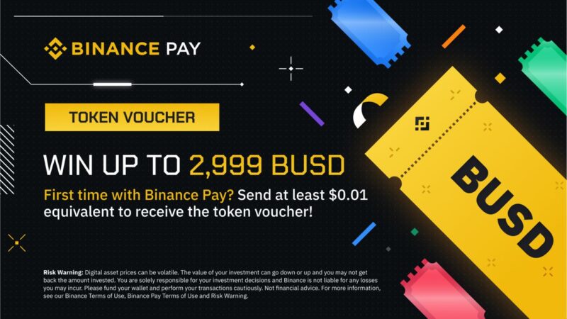 Binance Pay Giveaway - Receive Up to 2,999 BUSD in Voucher
