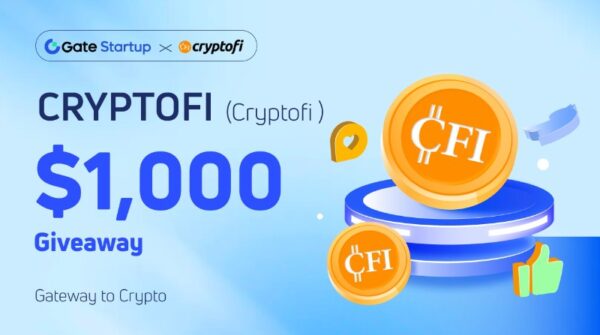 Gateio Startup × CryptoFi Giveaway