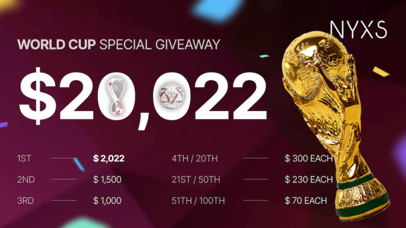 NYXS WORLD CUP SPECIAL GIVEAWAY