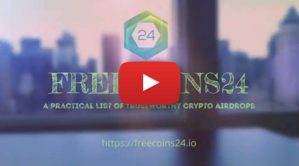Freecoins24.io - Find The Best Free Crypto Airdrops Coins youtube