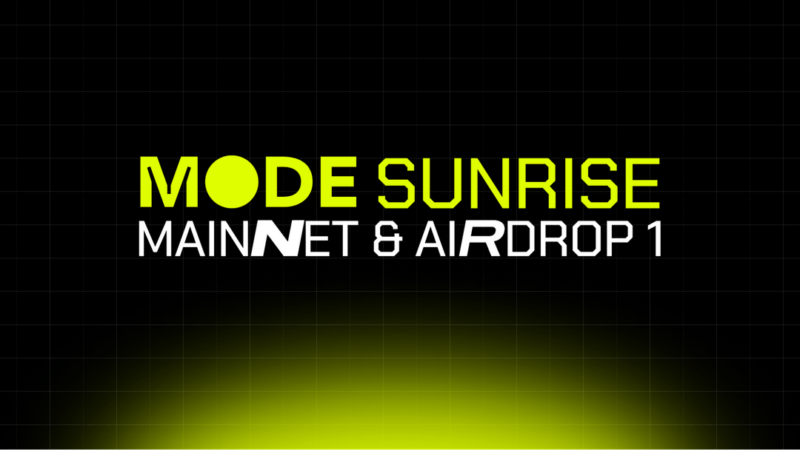 mode network sunrise mainnet airdrop