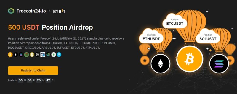 freecoins25 x bybit airdrop