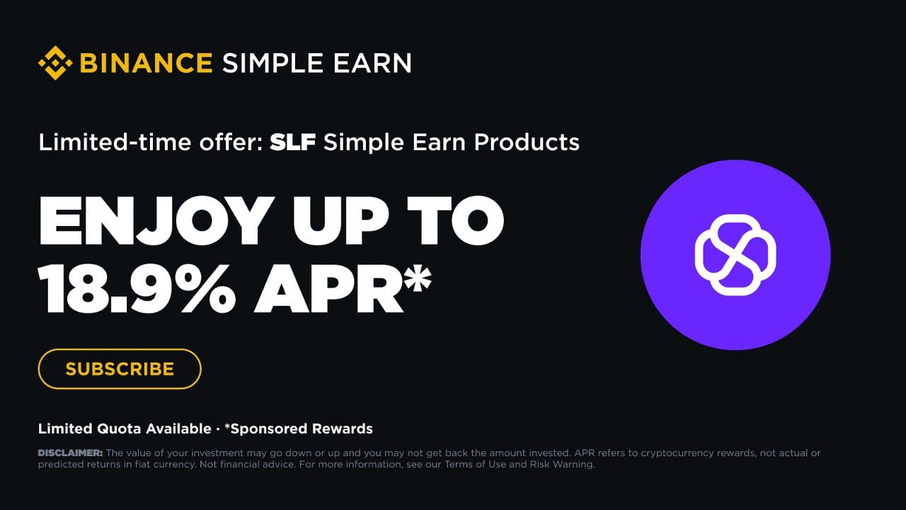 Binance Simple Earn x SLF