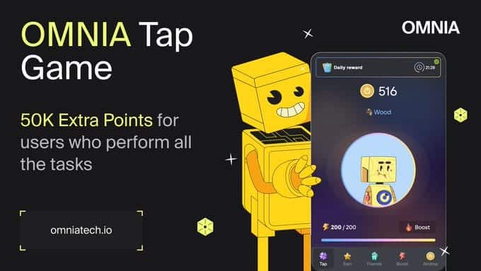 omnia protocol tap to earn airdrop