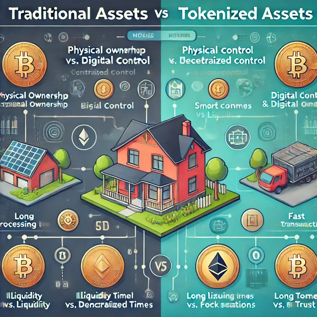 Airdrops and tokenized physical assets