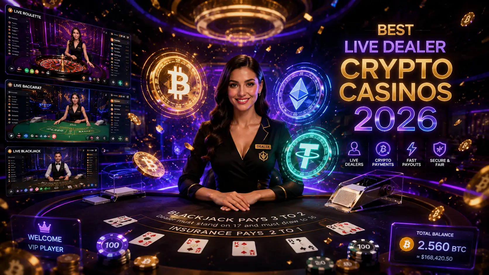 Best Live Dealer Crypto Casinos in 2026