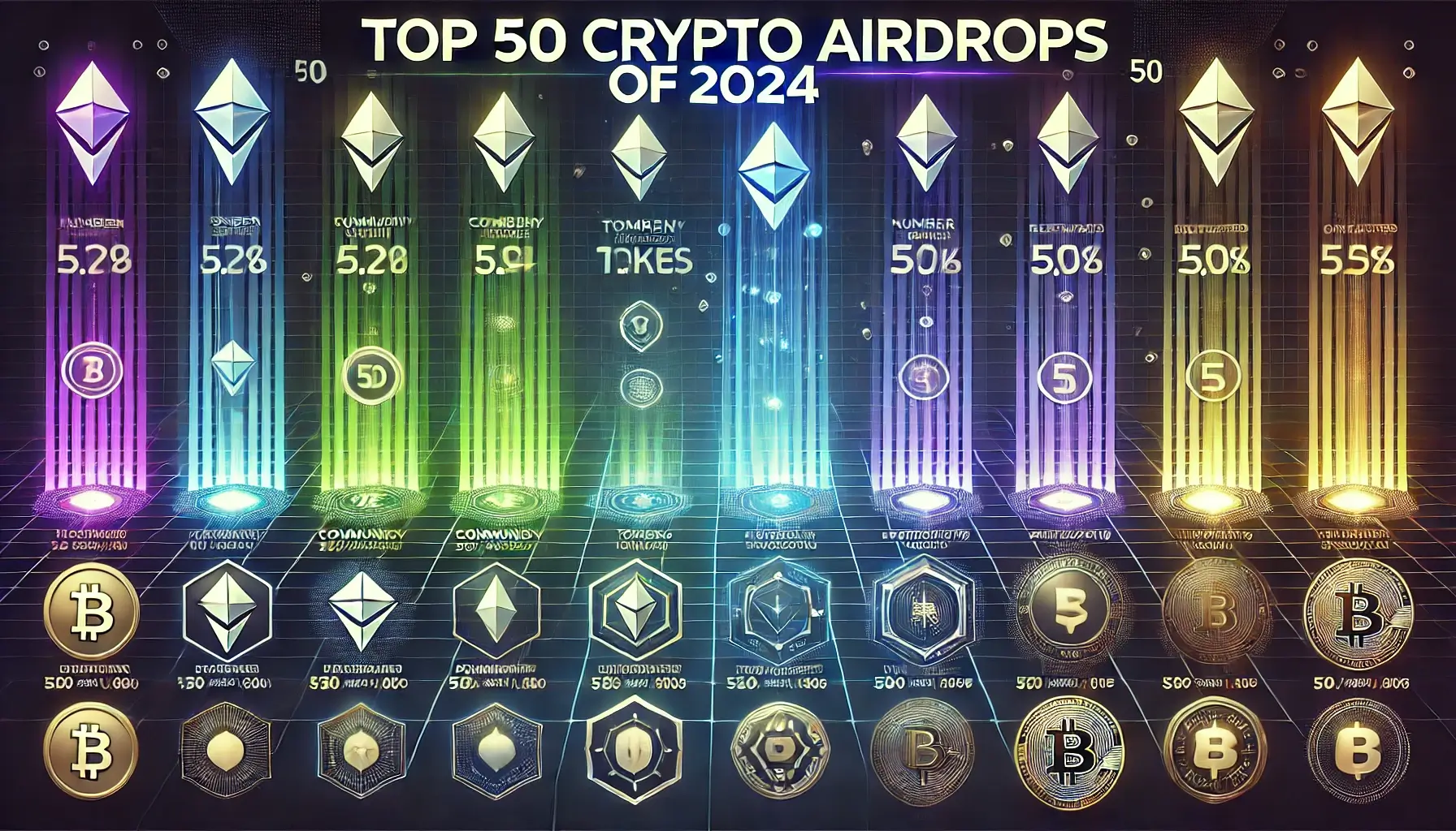 Top 50 crypto Airdrops of 2024