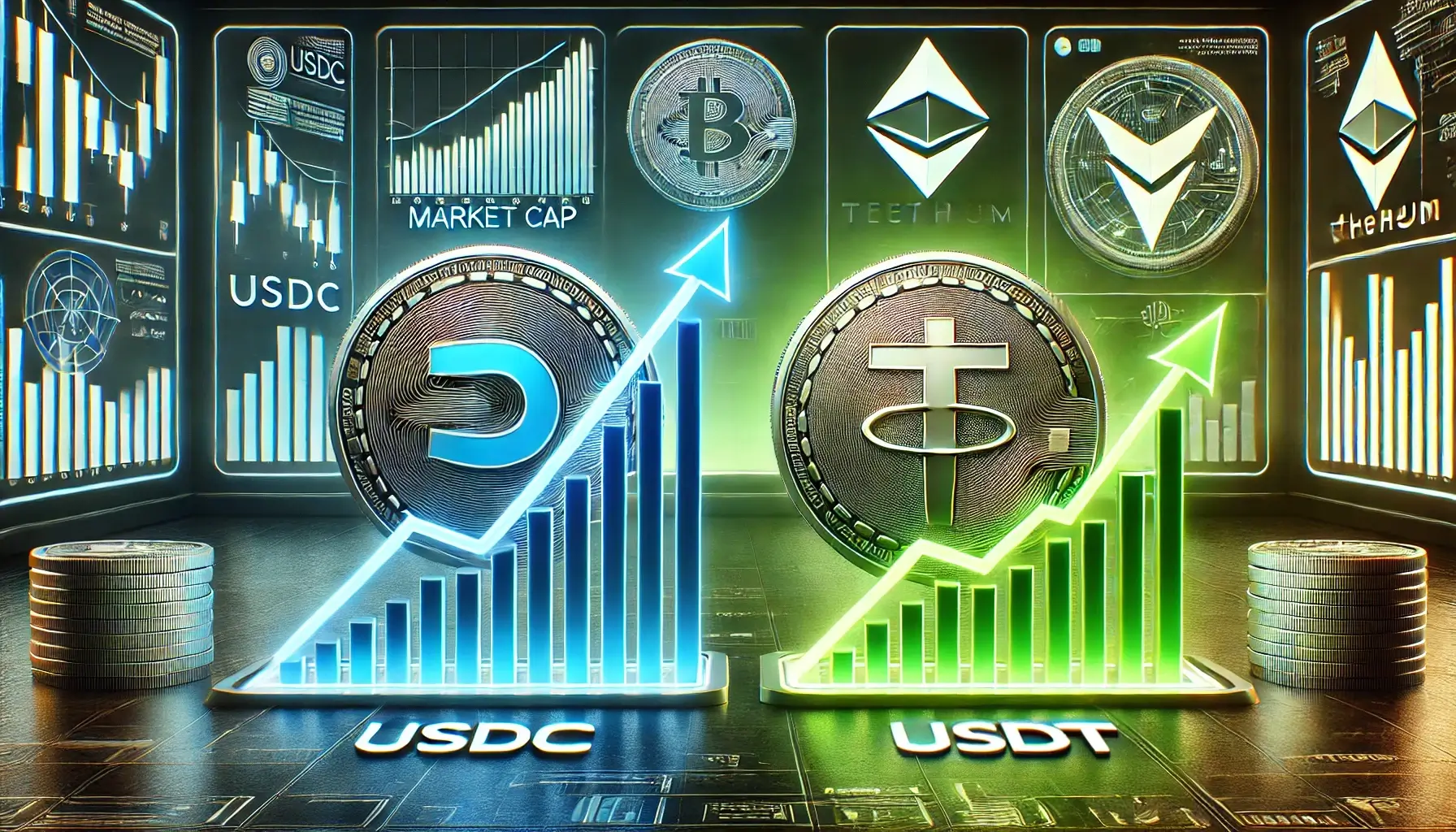 USDC Market Cap Surges to $56B – Is It Catching Up to Tether?