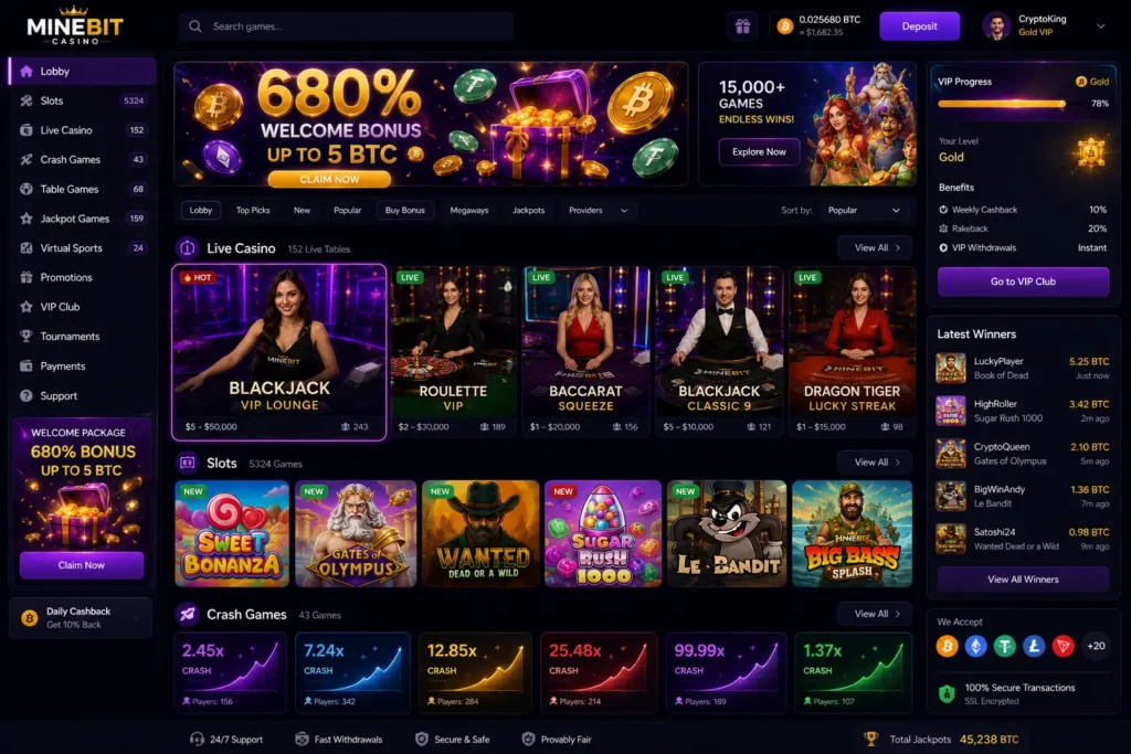 MineBit Casino: The Crypto Gambling Newcomer Redefining Fun in 2026