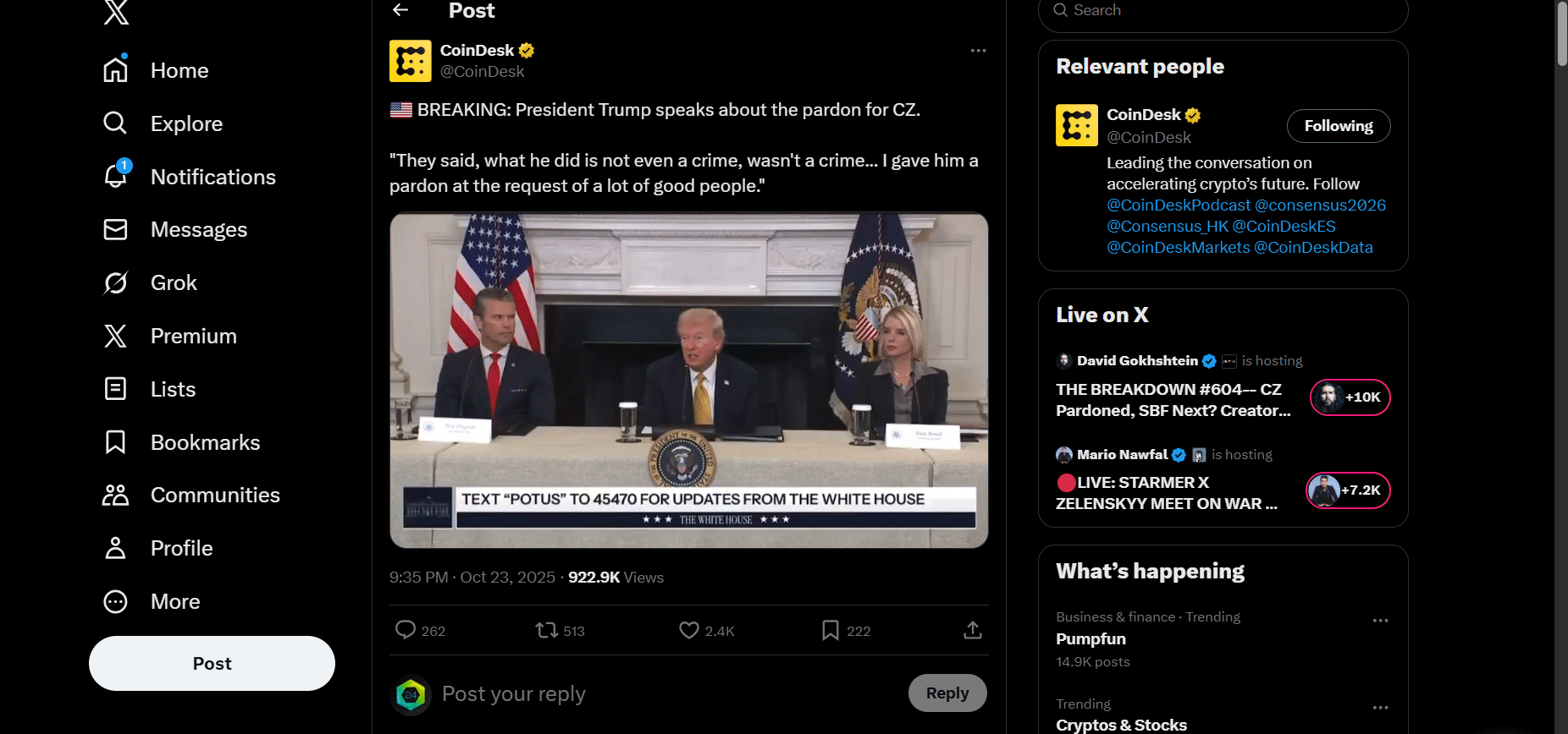Trump's CZ Pardon The Spark That Reignites Crypto's Adoption Firestorm
