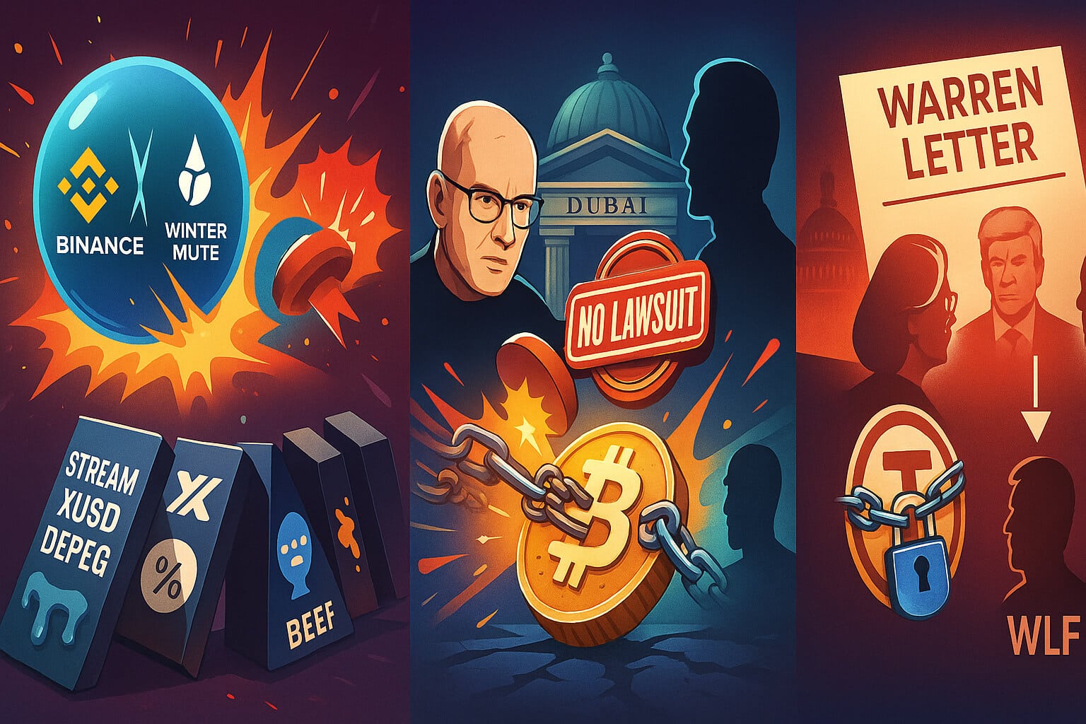 Crypto Massacres November 2025: Wintermute FUD, $221M DeFi Hacks, Sun’s $456M Freeze, Warren vs Trump – Full Breakdown