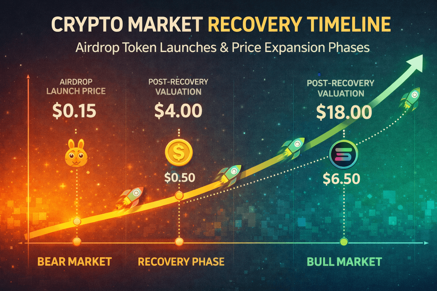 Top Airdrops Likely To Surge in Value If the Crypto Market Recovers in 2025–2026