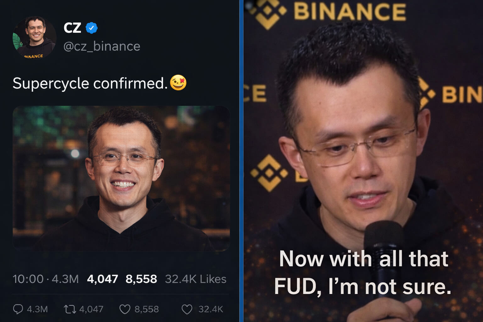 CZ Just Cancelled the Bitcoin Supercycle And Blamed Crypto Twitter for It
