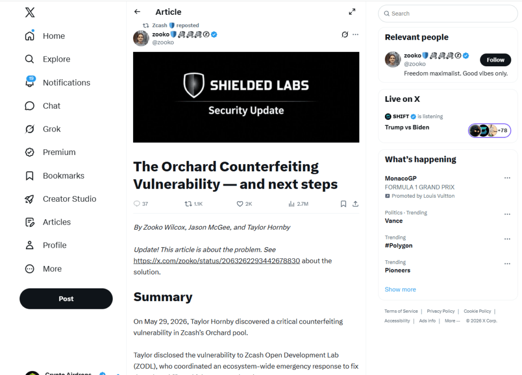 Why the Crypto Privacy Meta Is Struggling ZEC Bugs and Monero Audit Risks