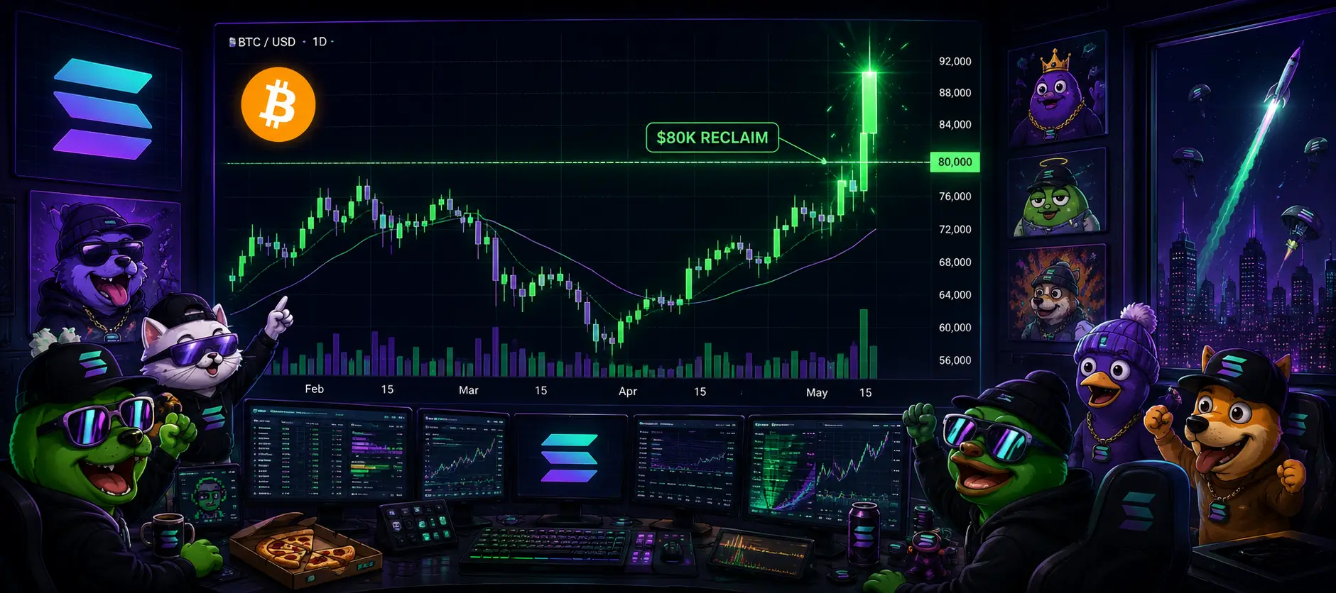 The Bulls Are Back in Crypto and Trenchers Are Flipping Bucks to Moonbags